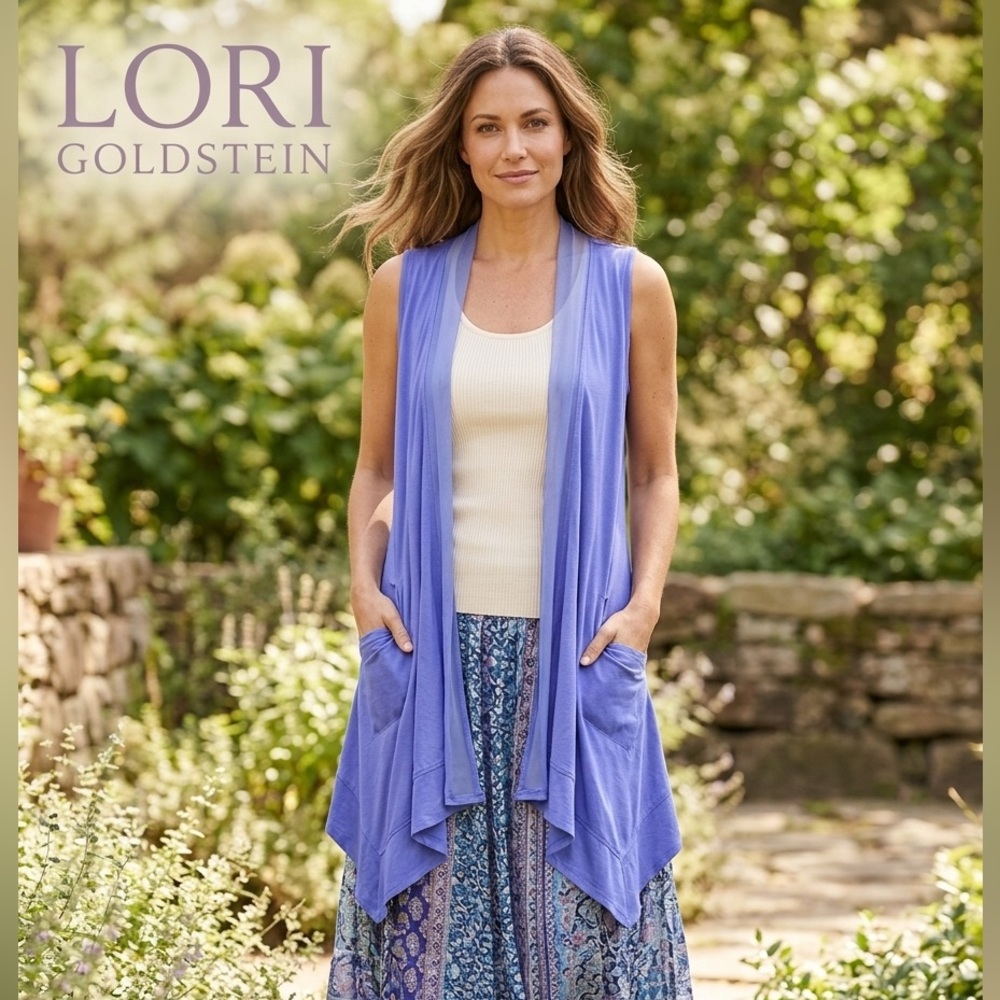 Lavender Open-Front Vest from LOGO